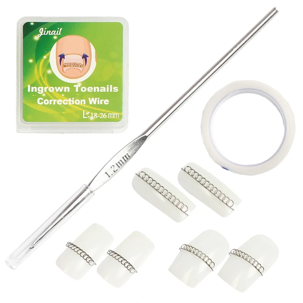 

3pcs/set Ingrown Toenail Correction Steel Hook Wire Fixer Tape Paronychia Bunion Treatment Pedicure Tool