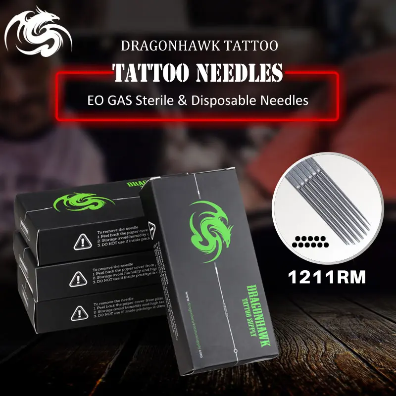 “ Caixa de Pcs Premade Esterilizado Tatuagem Agulhas Abastecimento