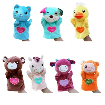 

Cartoon Animal Shape Plush Early Learning Toys Hand Puppet for Kids Story Telling