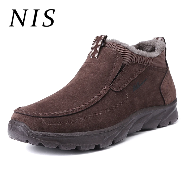 NIS Mens Large Size Fur-Lined Boots Winter Snow Shoes Men Faux Suede Plush Warm Moccasins Loafers Ankle Boots Casual Sneakers NIS Mens Large Size Fur-Lined Boots Winter Snow Shoes Men Faux Suede Plush Warm Moccasins Loafers Ankle Boots Casual Sneakers