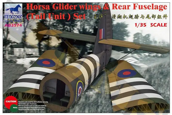 

Bronco 1/35 AB3574 Horsa Glider Wings & Rear Fuselage (Tail Unit) Set