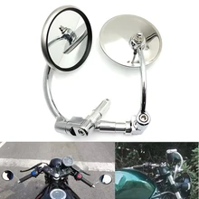 Evomosa мотоциклетные боковые зеркала Chopper Bobber хромированные зеркала-копья для мотокросса, скутера, уличного спорта, велосипеда 22 мм