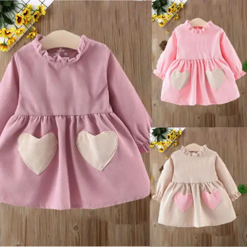 

Pudcoco Girl Dress 6M-3Y Baby Girls Dress Kids Baby Party Flower Cotton Dresses Birthday Party Tutu Dress