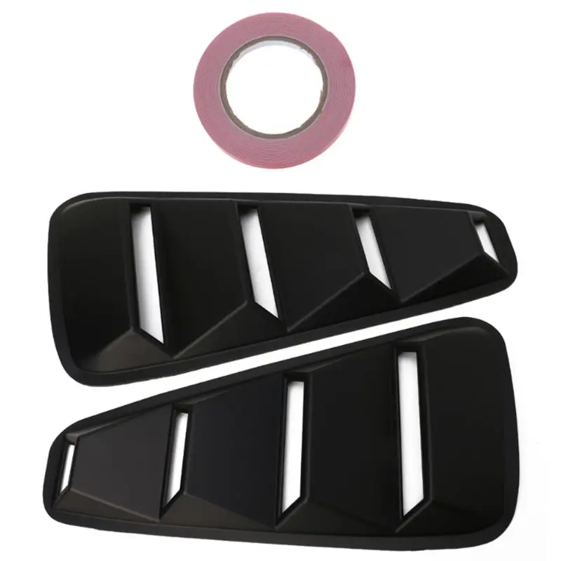 

Car Styling JDM Car Sticker 1/4 Quarter Side Window Louvers Scoop Cover Vent for Ford Mustang 2005-2014