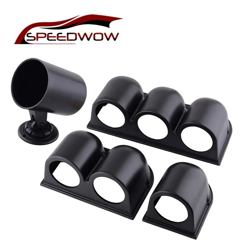 

SPEEDWOW Universal Triple Dash mount Gauge Pod Single Double Triple Car Meters Holder 2" 52mm Car Meter Pod Gauge Holder