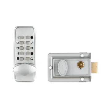 

Mechanical Digital Door Lock Zinc Alloy Push Button Keyless Code Combination Lock Entry Home Security Furniture Hardware