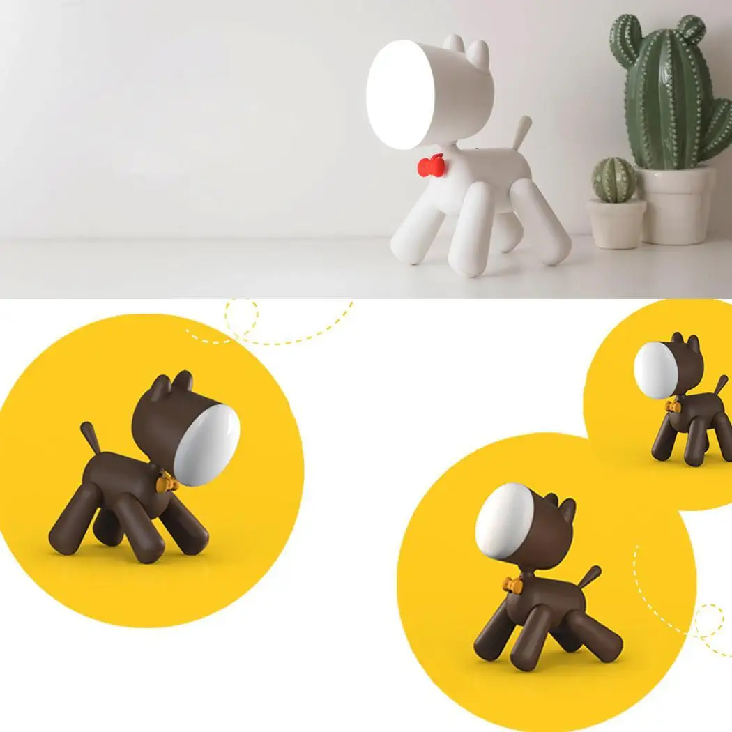 

Creative Child Night Light Cartoon Two-mode DC 5V Control LED Lamp Bedroom, Desk, Dormitory Battery light Dog