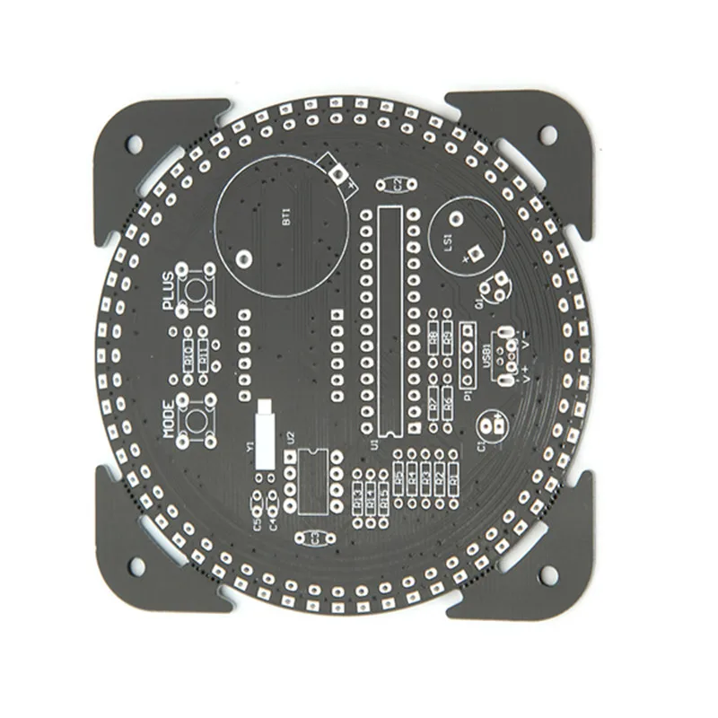 Обновление DIY EC1515B DS1302 светильник с управлением вращения светодиодный набор электронных часов доска музыкальный будильник светильник управление часами