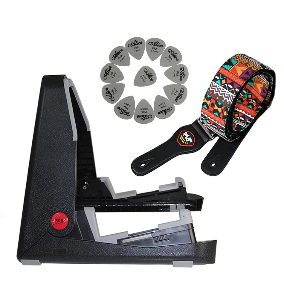 Guitar stand Guitar strap + Guitar picks Guitar Bass Stringed