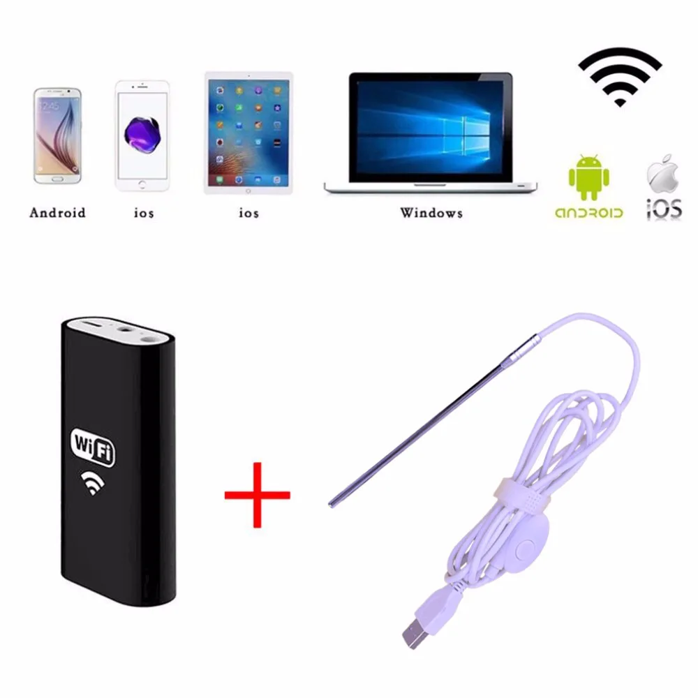 

4.9mm Wireless WiFi Medical Endoscope Ear Otoscope Camera Waterproof Endoscope Camera For Android PC iphone IOS Ear Endoscope