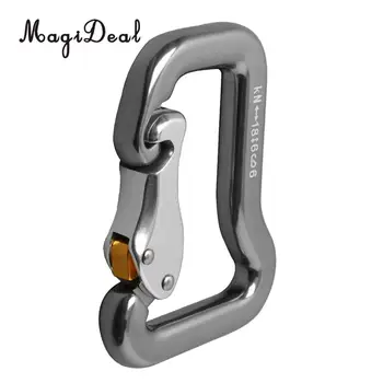 

Outdoor 18KN Aluminum Climbing Carabiner Spring Snap Hook Locking Gate Buckle Clip Hardware for Camping Hiking Caving Trekking