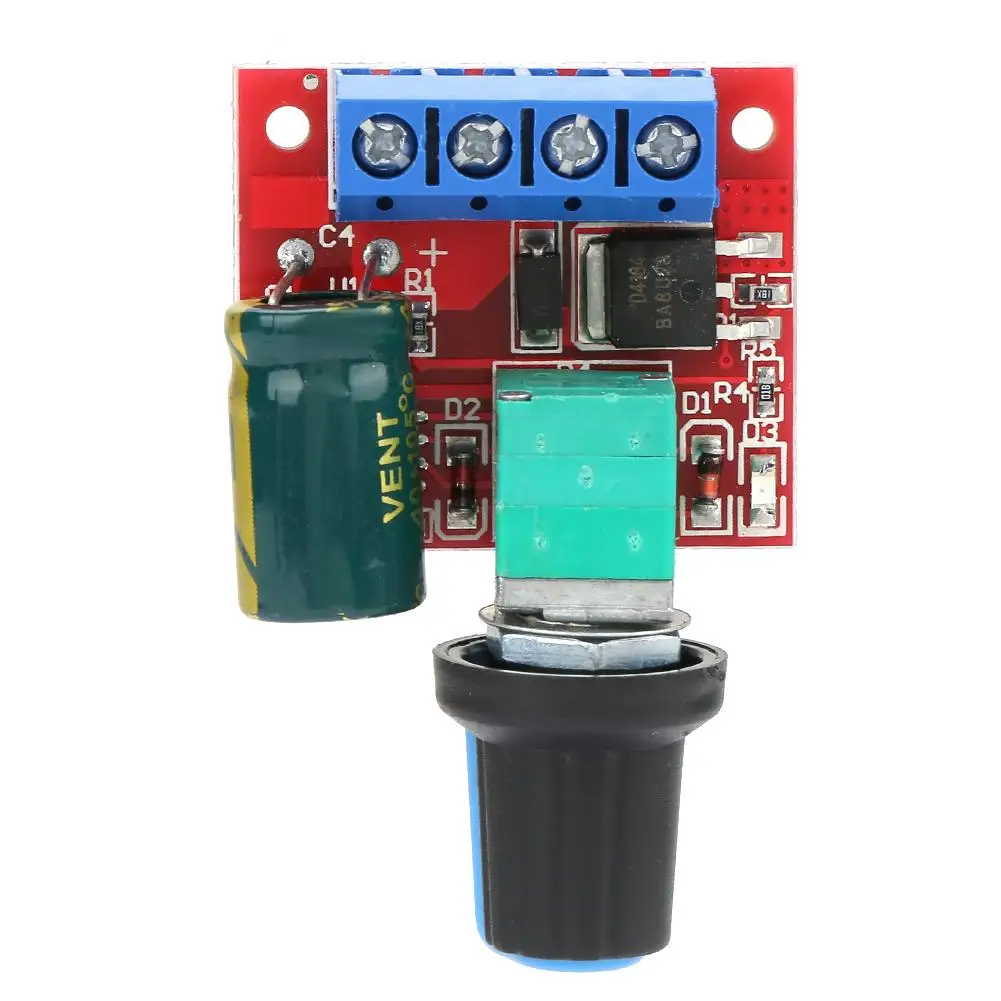 Регулятор скорости двигателя DC 5V 28V 5A регулятор напряжения ШИМ светодиодный