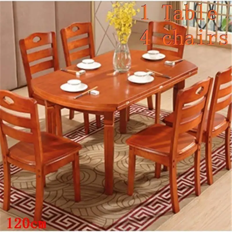 Set Dinning Eettafel Tavolo De Salle A Manger Moderne Meja Makan Esstisch Wooden Round Desk Mesa Comedor Bureau Dining Table