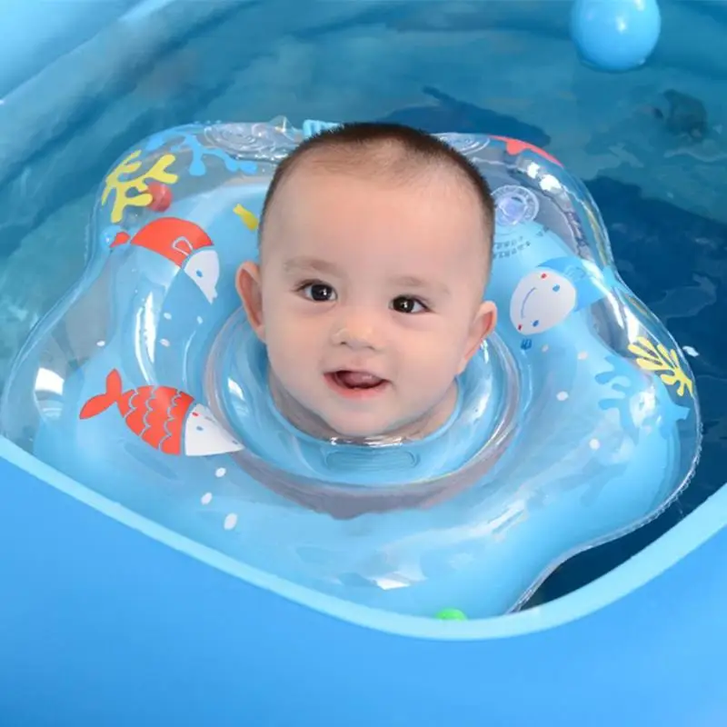 Плавания детские бассейны аксессуары утолщенная детский надувной круг шеи надувные колеса для новорожденных купальный круг безопасный плавательный круг для шеи