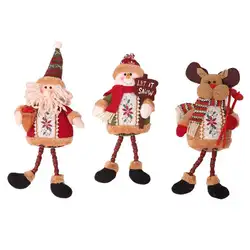 Нетканые ткани сидя Мультфильм рождественские плюшевые кукольные украшения