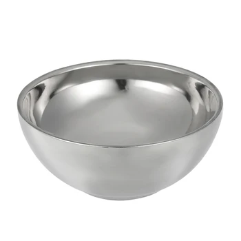 

Stainless Steel Shaving Cup Men's Shaving Mug Bowl Silver Barber Shaving Bowl for Razor Male Face Cleaning Soap Mug Tool