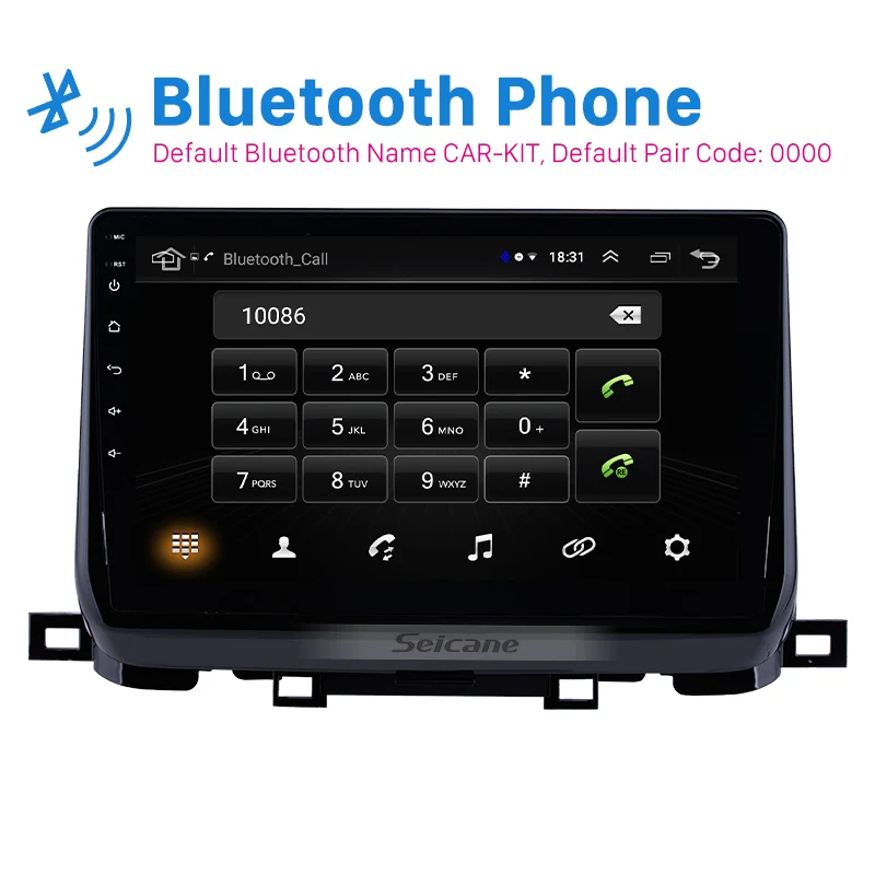 Best Seicane 2din 10.1 inch Android 8.1 HD Touchscreen Car Radio Audio GPS car Multimedia Player for 2018 KIA SportageR support OBD2 2