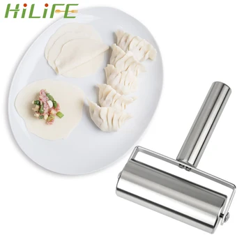 

HILIFE T Shape Stainless Steel Rolling Pin Cookies Biscuit Baking Tool Bakeware Accessories Dumpling Pizza Dough Pastry Roller