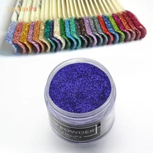 Laxmaxpa mergulho em pó unhas 20 g/caixa 3 em 1 cor perfeita combinar gel polonês e verniz prego pigmento em pó brilho(China)