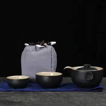 

Portable Tea Set Include 1 Teapot 2 Teacups 1bag Ceramics Tea Set Teapot Kettle Chinese Travel Teaware Set Ceramic Teaset Gaiwan