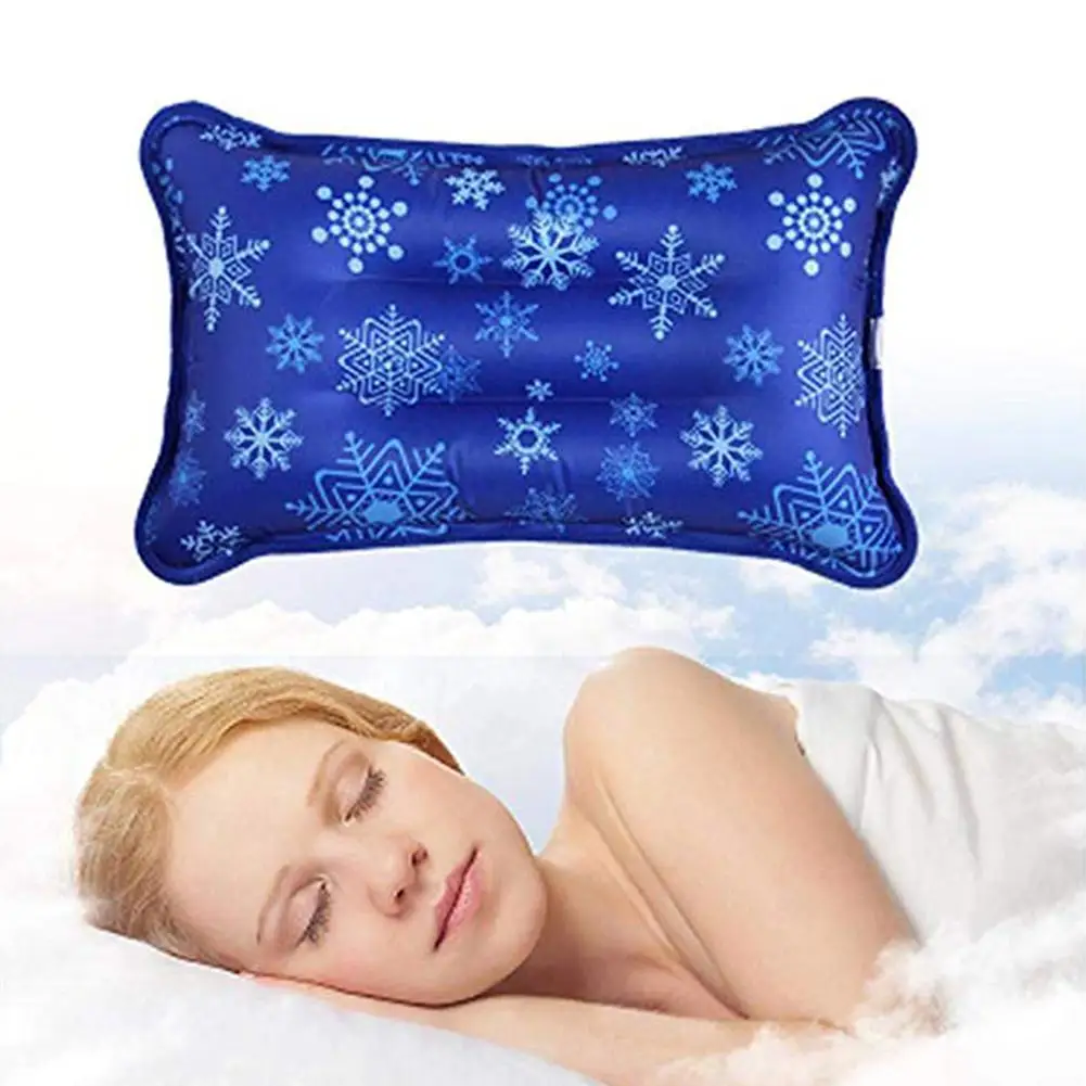 

Ice Cold Pillow Cool Gel Hypoalergentic Non-toxic Aid Pad Muscle Relief Sleeping Mat Travel Pillows Neck Water