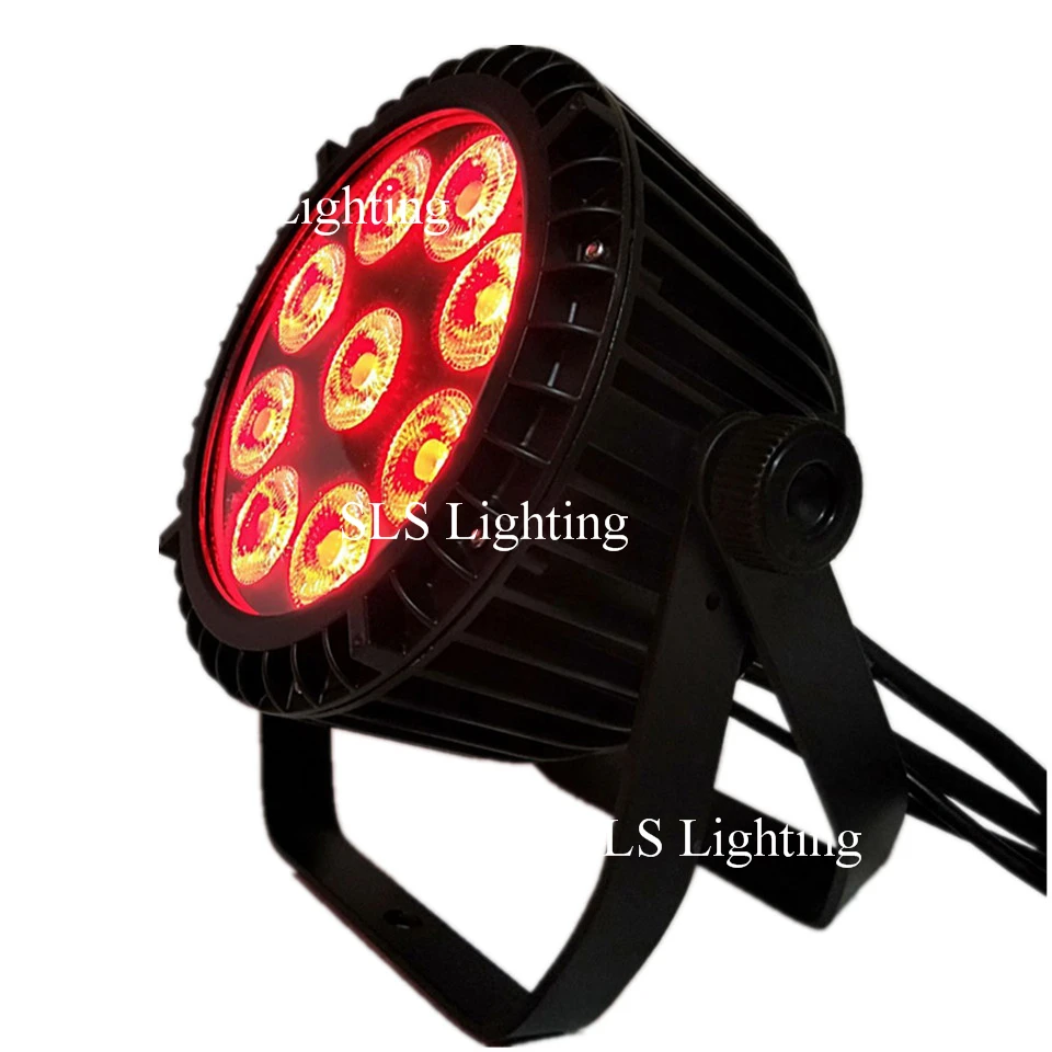 8 шт./лот светодиодный par 6 в 1 RGBWA + УФ 9*18 Вт DMX 512 наружный пар x питания (стандарт ЕС) &