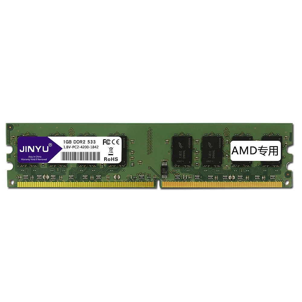 

Jinyu Ddr2 533Mhz 1.8V 240Pin Desktop Ram Memory For Amd Motherboard