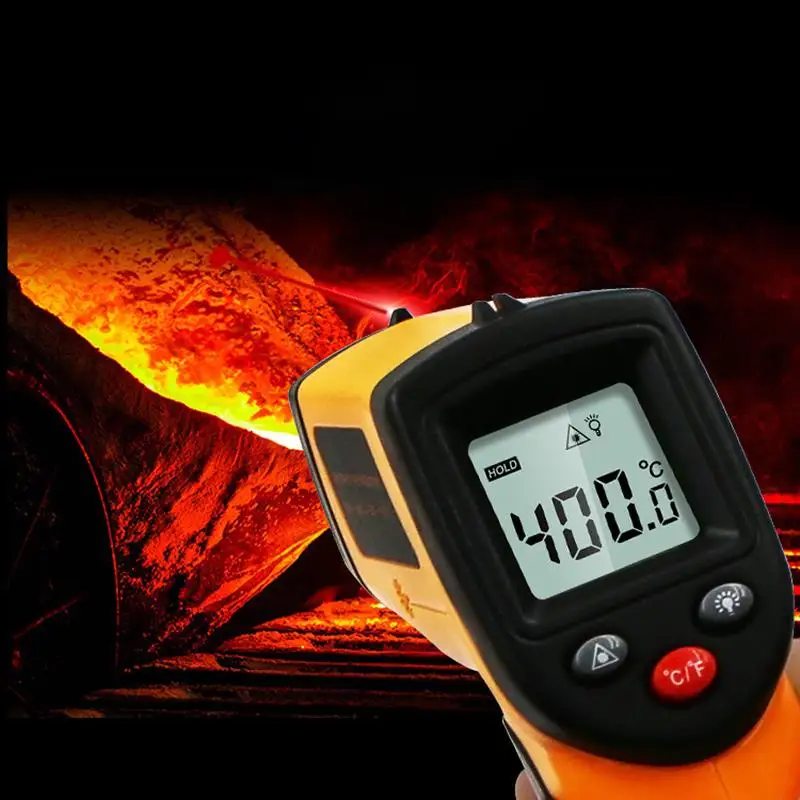 AOZBZ IT100 GM320 Инфракрасный термометр с ЖК-дисплеем Бесконтактный цифровой инфракрасный термометр для дома промышленный