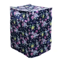 1 шт. чехол для стиральной машины цветочный прочный водонепроницаемый на молнии полиэстер атласная ткань чехол для стиральной машины протектор для стиральной машины