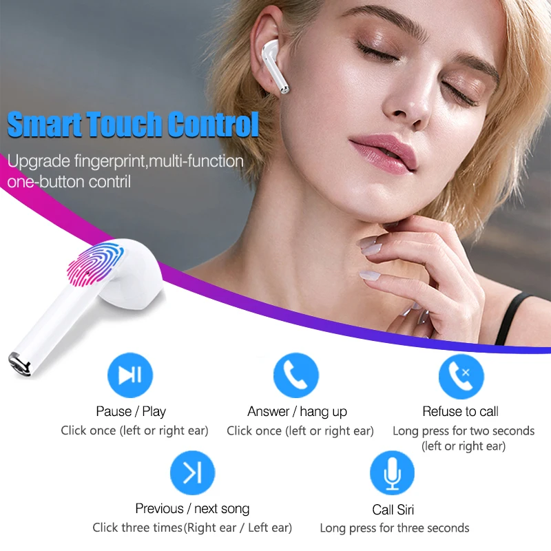 LK-TE9 TWS Bluetooth Earphones Air Pods 5.0 Wireless Earphones Touch Control Bluetooth headset Earbuds support Pop-ups function LK-TE9 TWS Bluetooth Earphones Air Pods 5.0 Wireless Earphones Touch Control Bluetooth headset Earbuds support Pop-ups function