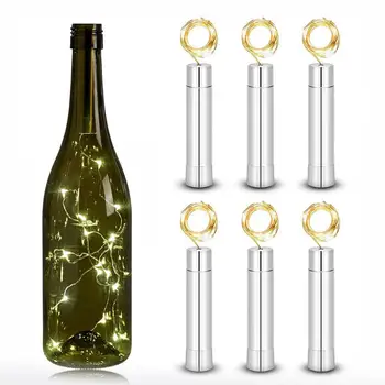 

Litake 2M 20 LED Wine Bottle String Light Copper Wire Starry String Warm White Fairy Light for Wedding Party Decor