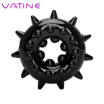 VATINE Silicone Penis Ring Extender Cock Ring Erotic Toys Male Erection Stretcher Delay Ejaculation Sex Toys for Men 1