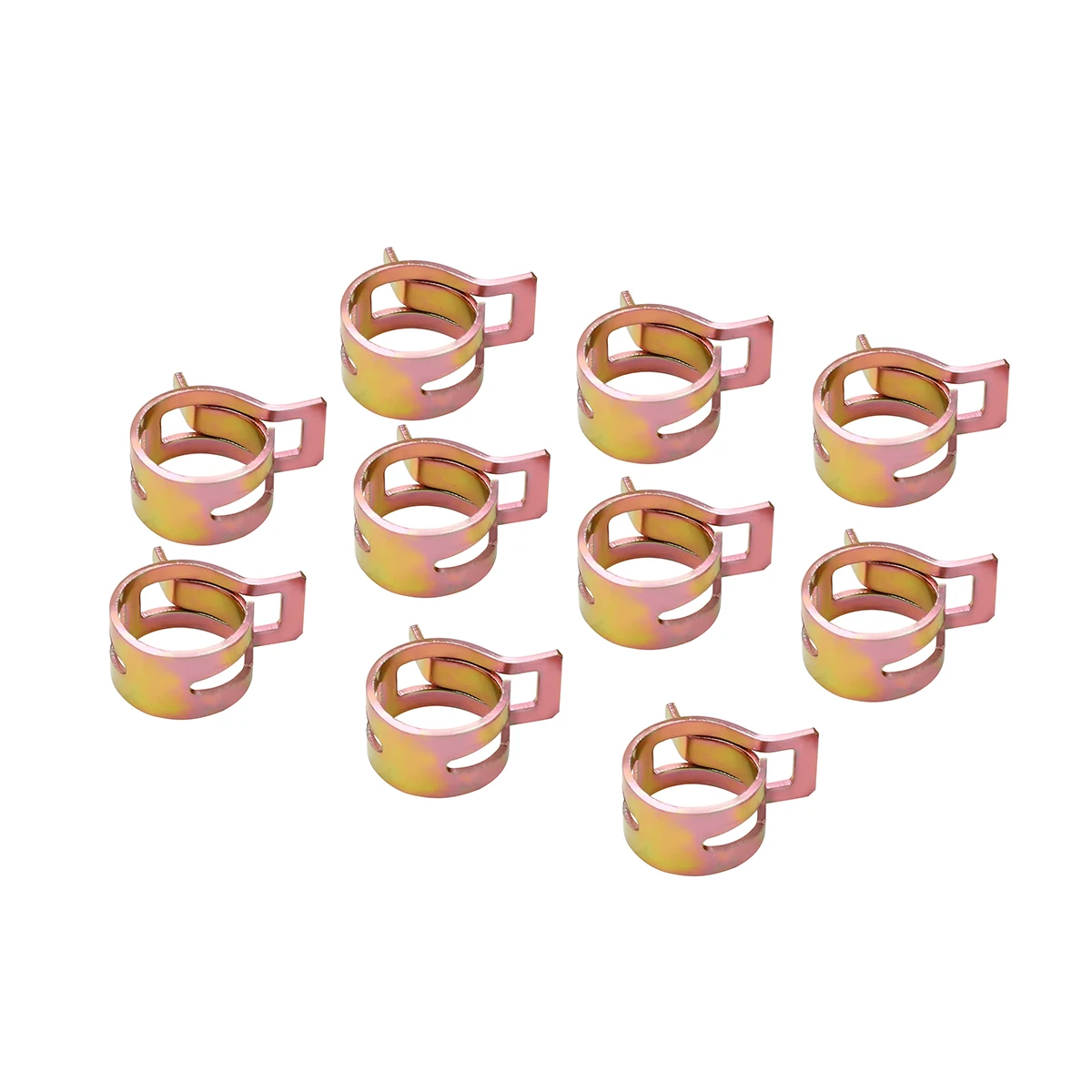

New Hot 60Pcs 6-15mm Auto Fastener & Clip Spring Clip Fuel Line Hose Water Pipe Tube Clamps Fastener Mayitr