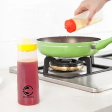 4-Hole Squeeze type Соус Бутылка пищевой безопасный силикон для кетчупа jam Mayonnaise оливковое масло Бутылка инструменты