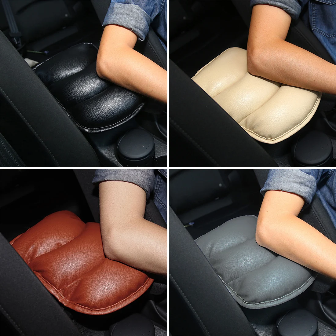 

Hot Car Seat Cover Soft Leather Auto Center Armrest Console Box Armrest Seat Protective Pad Mat Car Arm Rest Top Cover
