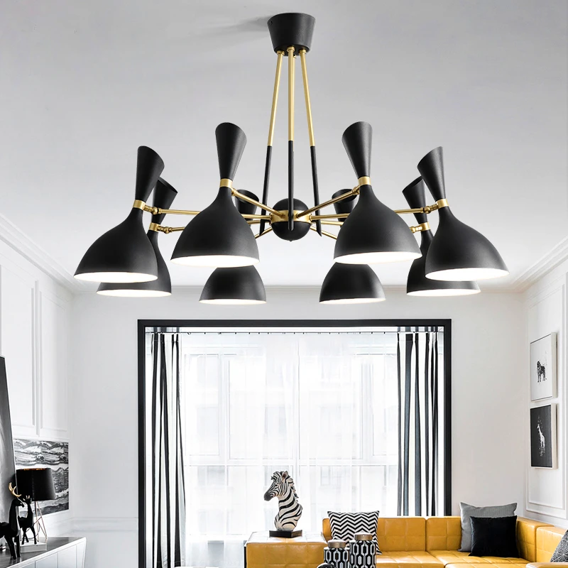 

Nordic post-modern hanging lights creative Novelty living room chandelier lighting bedroom de restaurant kitchen LED chandeliers