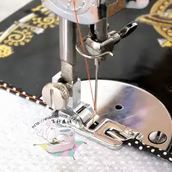 

4pcs Using a sewing machine to curl the presser foot for juki SINGER brother JANOME Foot sewing machine presser foot