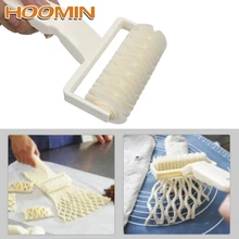 HOOMIN пластиковый резак для пирога, пиццы, печенья, тиснение, ролик для теста, решетчатый резец, нож для рукоделия, инструменты для выпечки