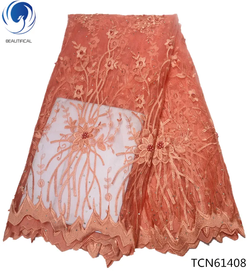 

BEAUTIFICAL african lace fabrics french lace fabric 2018 net lace fabric nigerian online shopping free shipping 5 yards TCN614