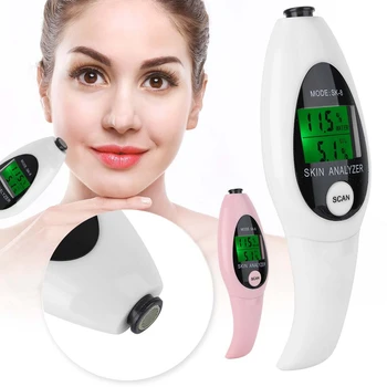 

2 Colors Digital LCD Display Precision Skin Sensor Tester Facial Moisture Water Oil Analyzer Face Care Tools a