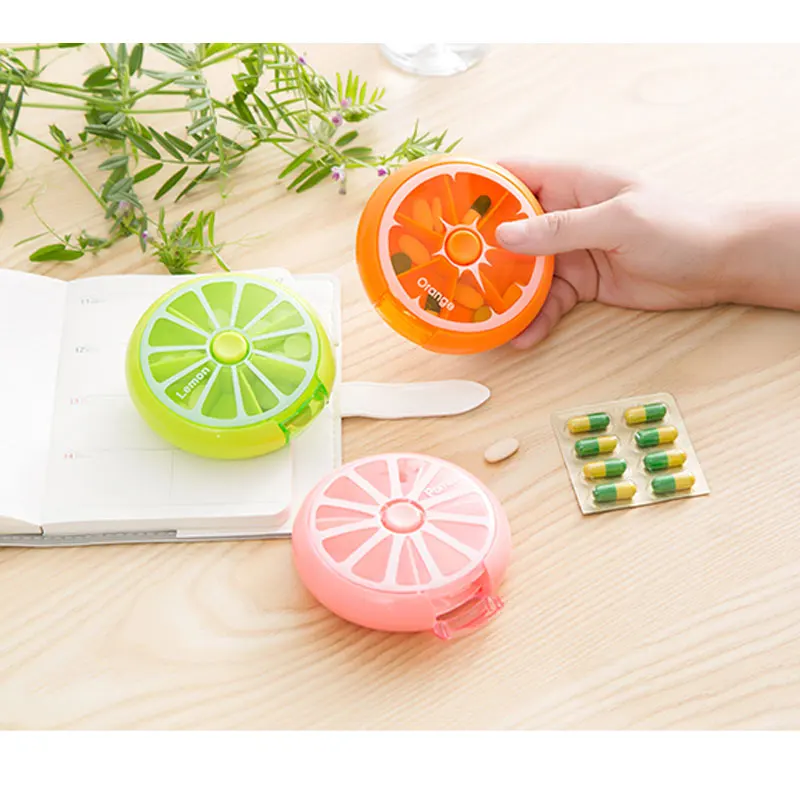 Fresh MINI Travel Drug Bag Portable 7 Day Weekly Round Drug Tablet Pill