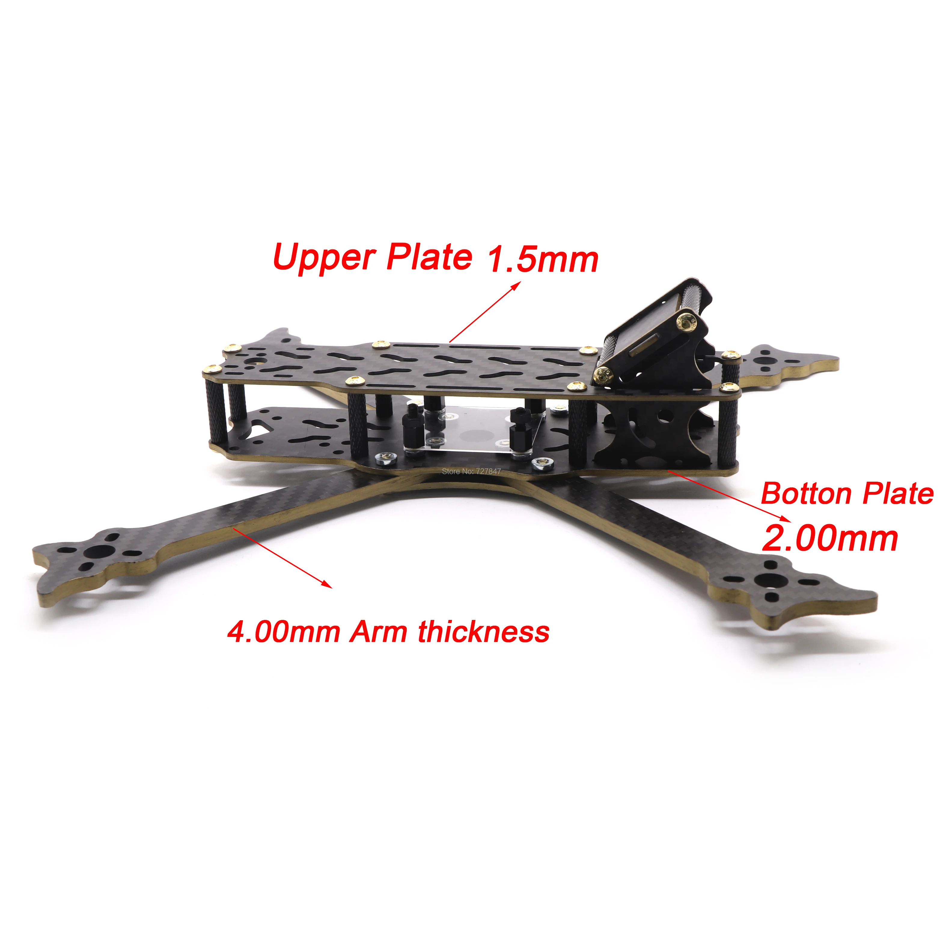 Hover 230 235 мм 5 &quotFPV рама для фристайла с 4 нарукавником В/12 В PDB FPV Racing Drone Quadcopter Frame Kit