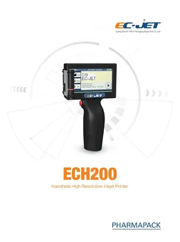 

EC-JET High Quality Mini Handheld InkJet Coding Printer With Two Ink Cartridge Cchips(ECH200)