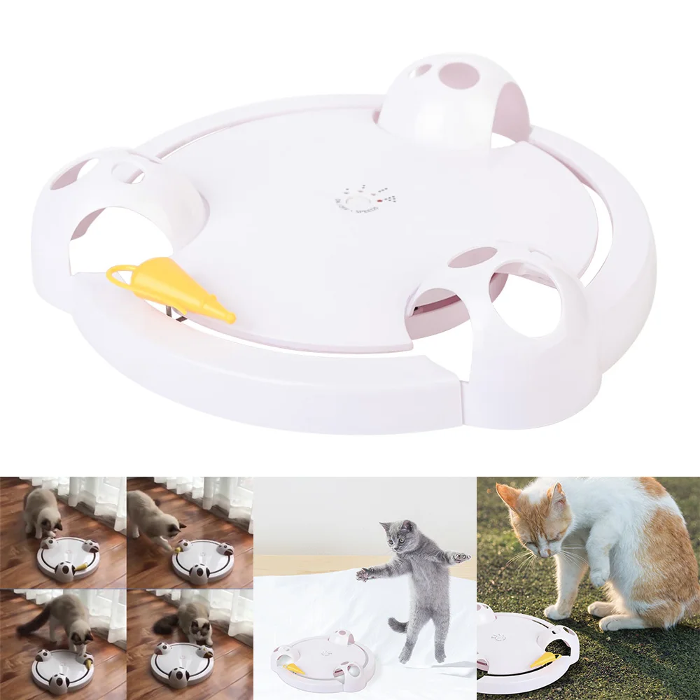 

Pet Cat Amusement Plate Mouse Pet Interactive Toys Turntable Training Toy Funny Single-layer Cat Supplies For Cat Gifts