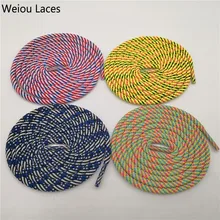 30 пар/лот) Weiou новые шнурки высокое качество полиэстер классические круглые шнурки повседневные спортивные ботинки кружево 60-180 см для мужчин и женщин