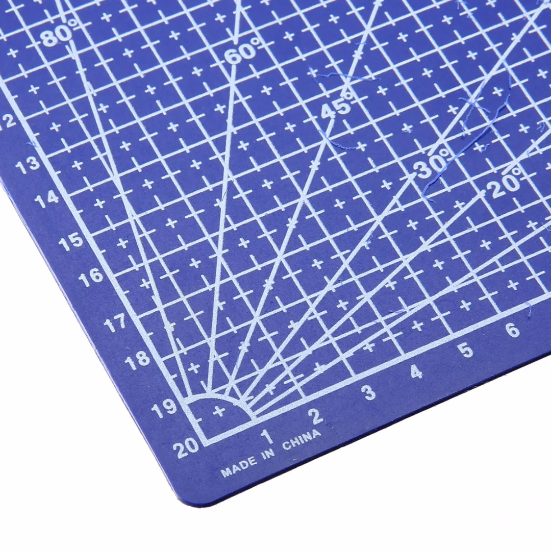 Синий пластиковый режущий мат А4 сетки линии самовосстановления резки мат ремесло карты ткань мерная кожа бумажная доска 30X22 см