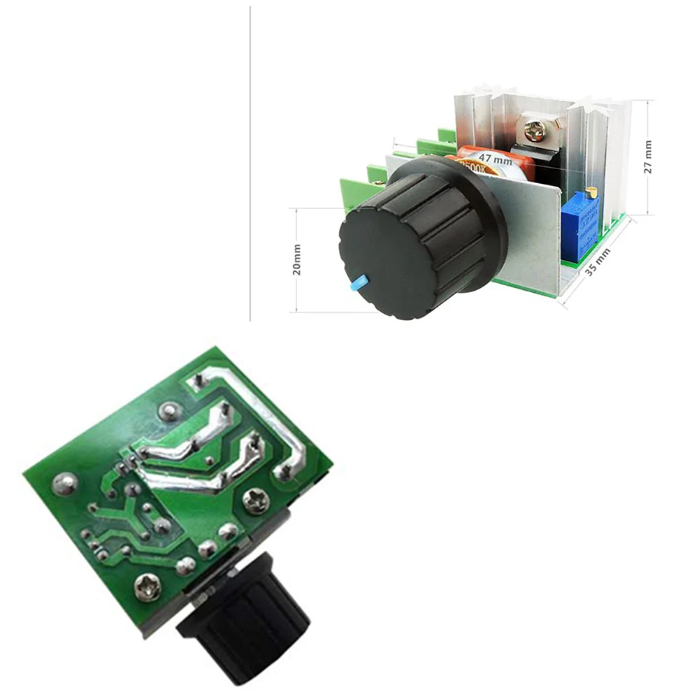 

2000W 220V SCR Electronic Voltage Regulator Module Speed Control Controller Hot