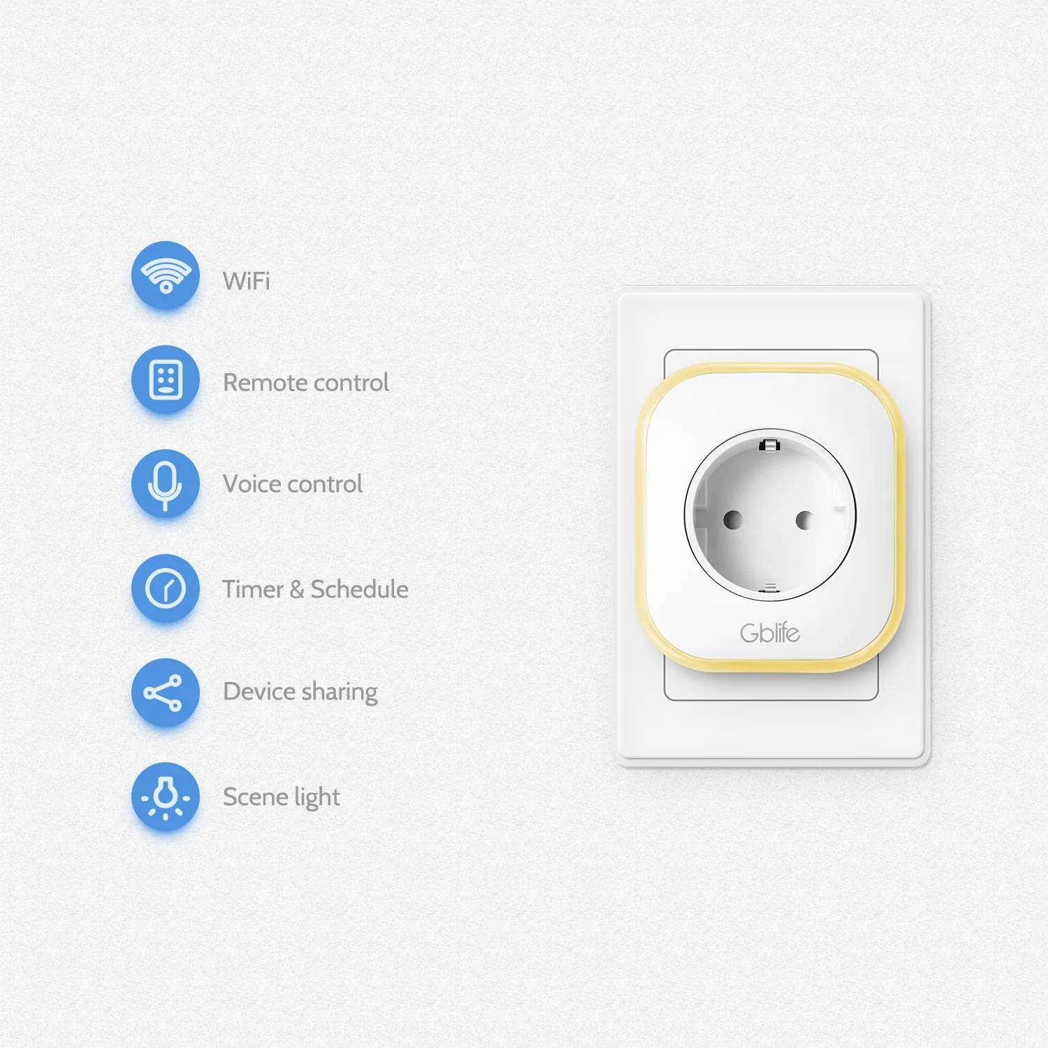 Gbtiger SA01 мини монитор питания WiFi розетка умный пульт дистанционного управления RGB