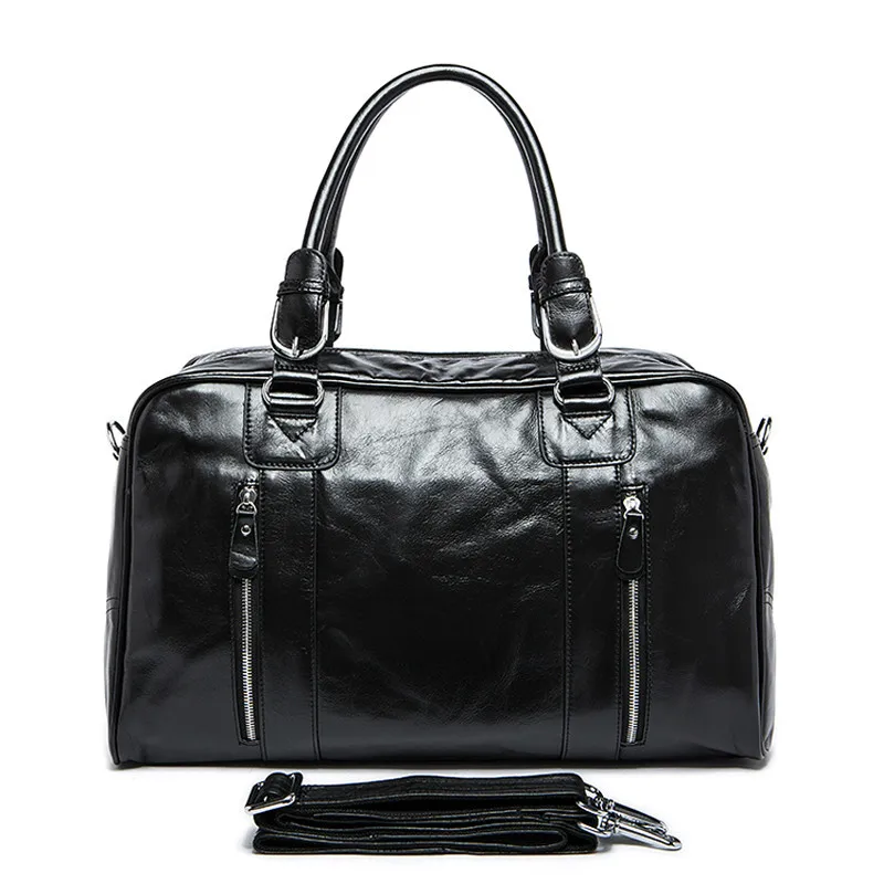 

Vintage Language Handbag Male Crossbody Shoulder Bag 9048 Genuine Leather Man Bag Leather Men's Large Travel Bags