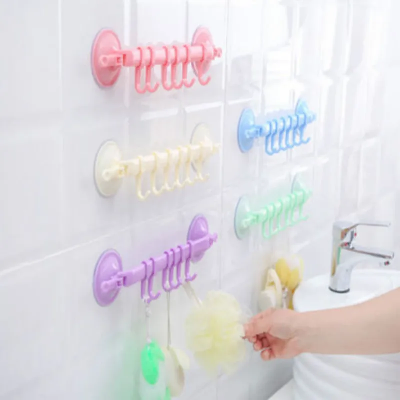 

Top Quality Supper Power Vacuum Sucker Stand And Hook Kitchen Bathroom Hanger suction hooks adjustable Kitchen Organization